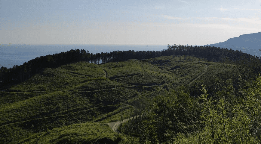 vistas del cantábrico desde el jata